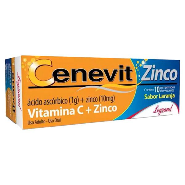 VITAMINA C COM ZINCO CENEVIT 1G+10MG - LEGRAND