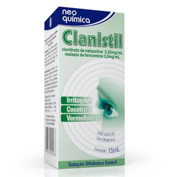 Colírio Clanistil 0,25+3Mg/Ml 15Ml - Neo Quimica